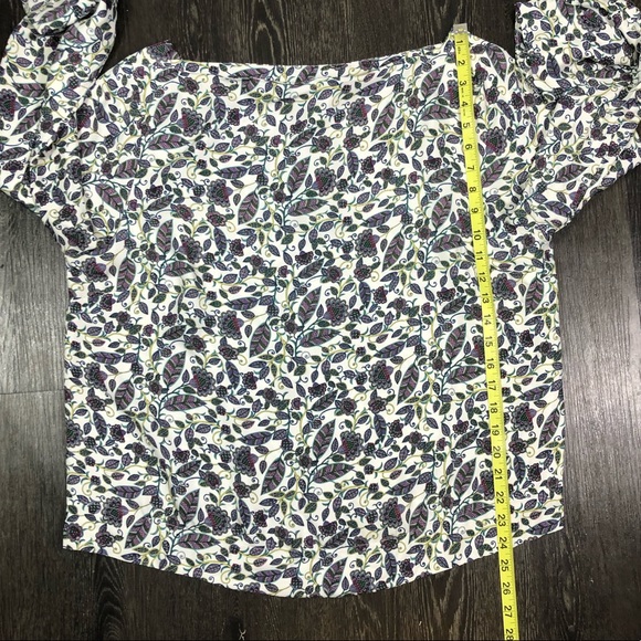 J. Crew Drapey Boatneck Top in Floral - Picture 8 of 12